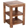 Wohnen Regale<44x60x44 Holz Regal mit zwei Fächern - Olmedo
