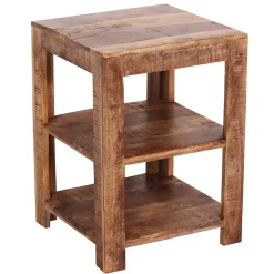 Wohnen Regale<44x60x44 Holz Regal mit zwei Fächern - Olmedo