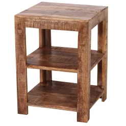 Wohnen Regale<44x60x44 Holz Regal mit zwei Fächern - Olmedo