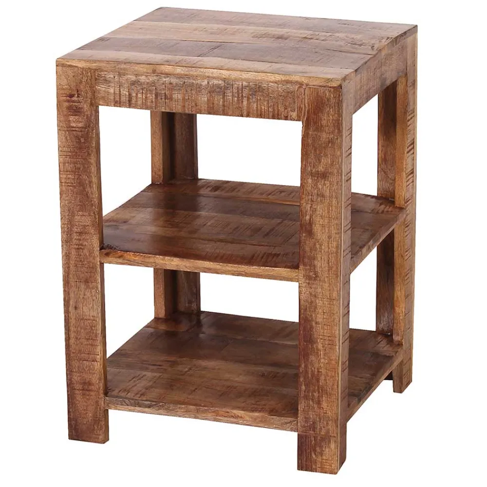 Wohnen Regale<44x60x44 Holz Regal mit zwei Fächern - Olmedo