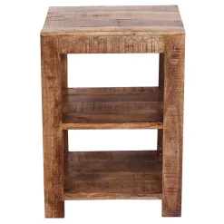 Wohnen Regale<44x60x44 Holz Regal mit zwei Fächern - Olmedo