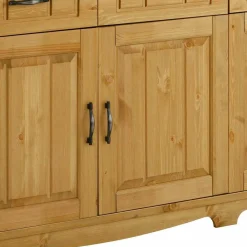 Wohnen Sideboards<194x89x37 Holz Sideboard aus Kiefer Natur - Vanpos