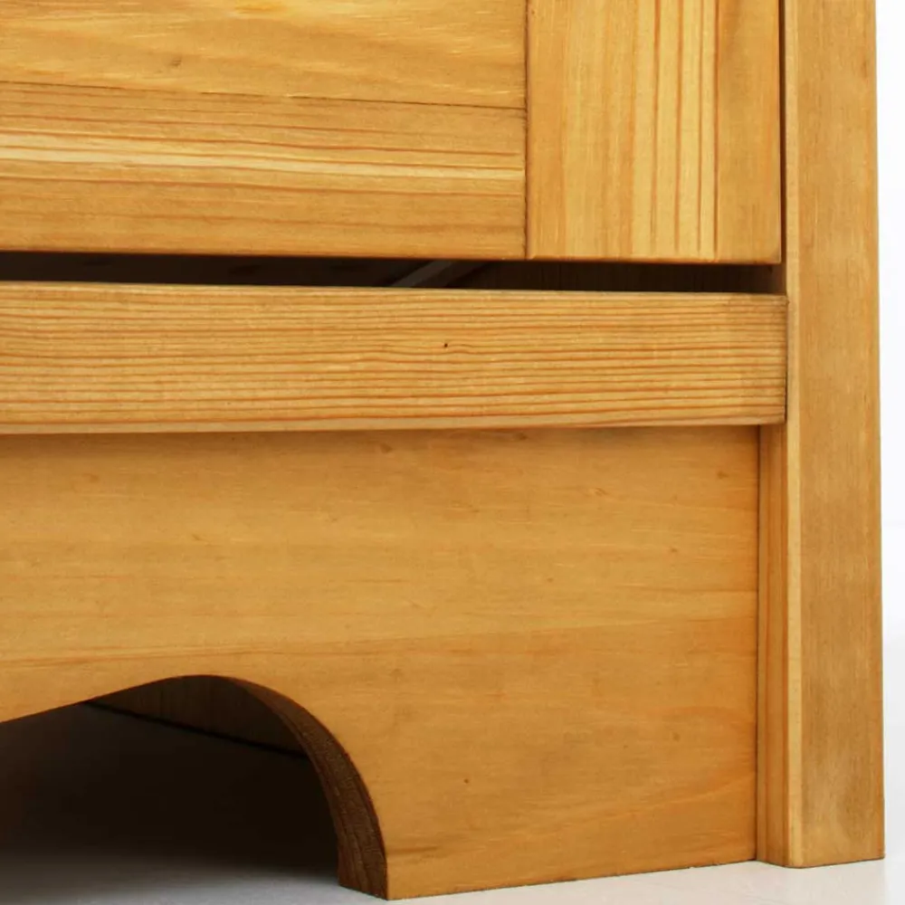 Wohnen Sideboards<194x89x37 Holz Sideboard aus Kiefer Natur - Vanpos