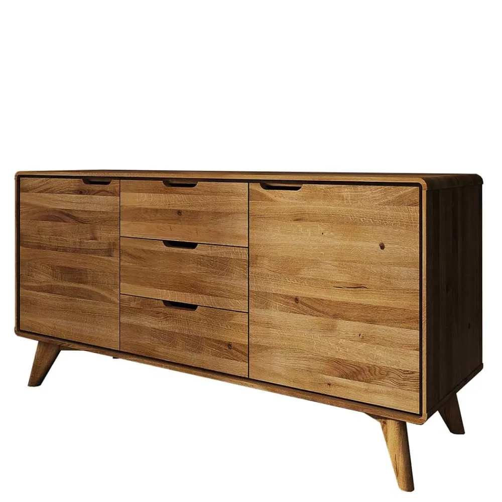 Wohnen Tv & Hifi-Möbel|Lowboards<134x63x40 Holz Sideboard aus Wildeiche - Eavy