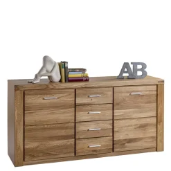 Wohnen Sideboards<158x80x40 Holz Sideboard aus Wildeiche - Maila