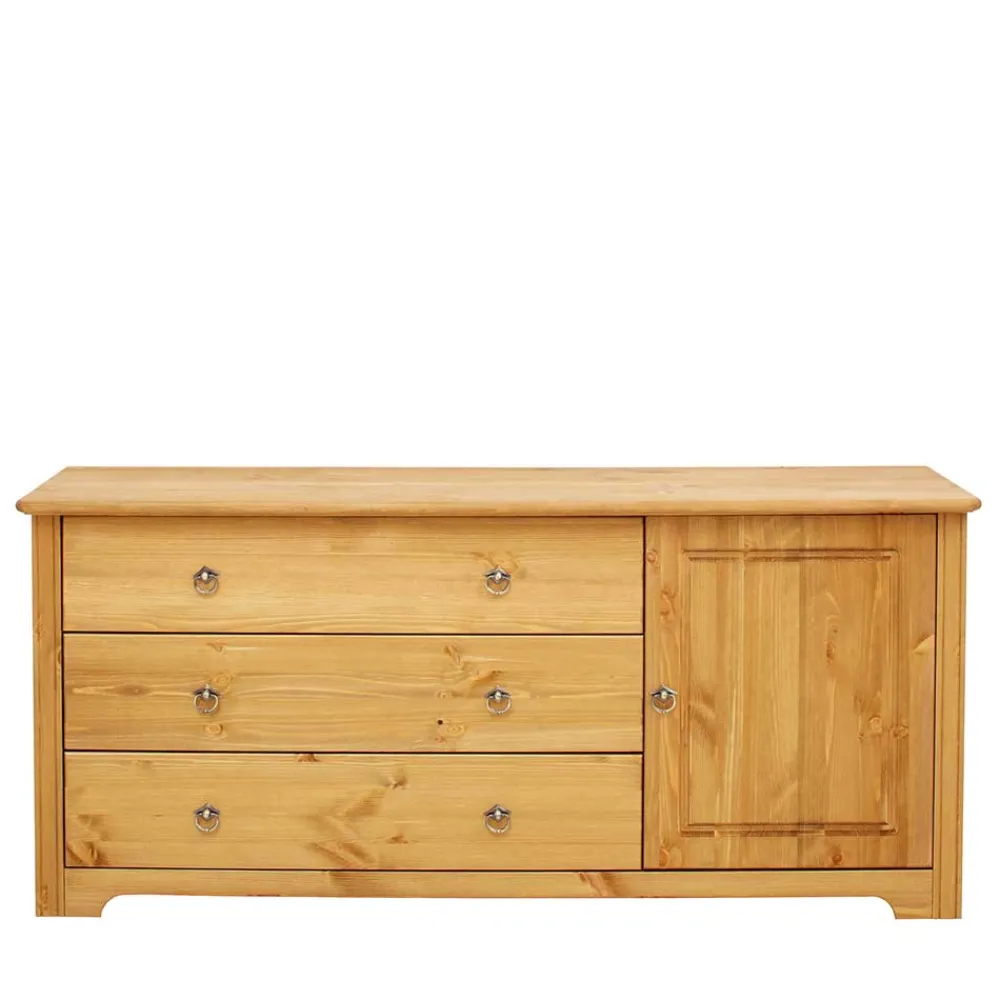 Wohnen Sideboards<152x68x38 Holzkommode mit 3 breiten Schubladen - Imressa