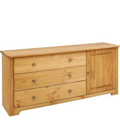 Wohnen Sideboards<152x68x38 Holzkommode mit 3 breiten Schubladen - Imressa