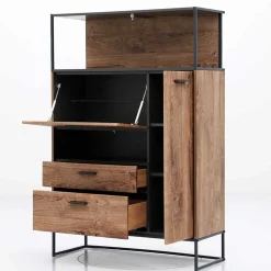 Wohnen Highboards<99x151x38 Industrial Highboard fürs Wohnzimmer - Xindus