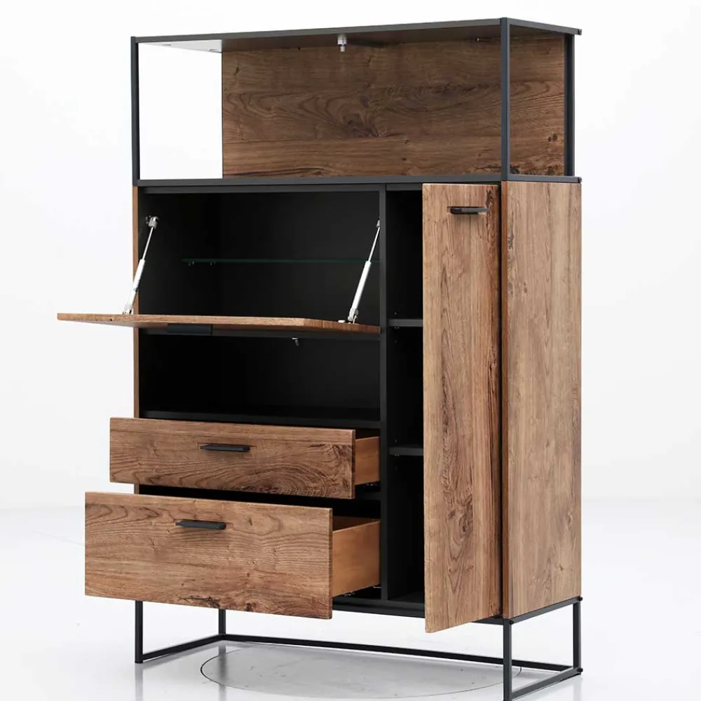 Wohnen Highboards<99x151x38 Industrial Highboard fürs Wohnzimmer - Xindus
