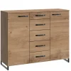 Wohnen Sideboards<139x102x41 Industrial Kommode mit Bügelgestell - Oradea