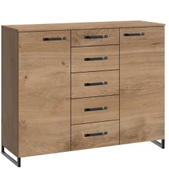 Wohnen Sideboards<139x102x41 Industrial Kommode mit Bügelgestell - Oradea
