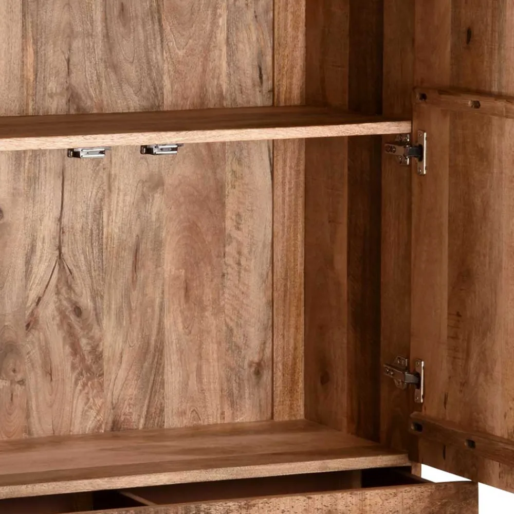 Wohnen Vitrinen<100x160x40 Industrial Schrank mit zwei Türen - Schanow
