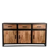 Wohnen Sideboards<170x90x45 Industrial Sideboard mit Bügelgestell aus Metall - Piatrasun