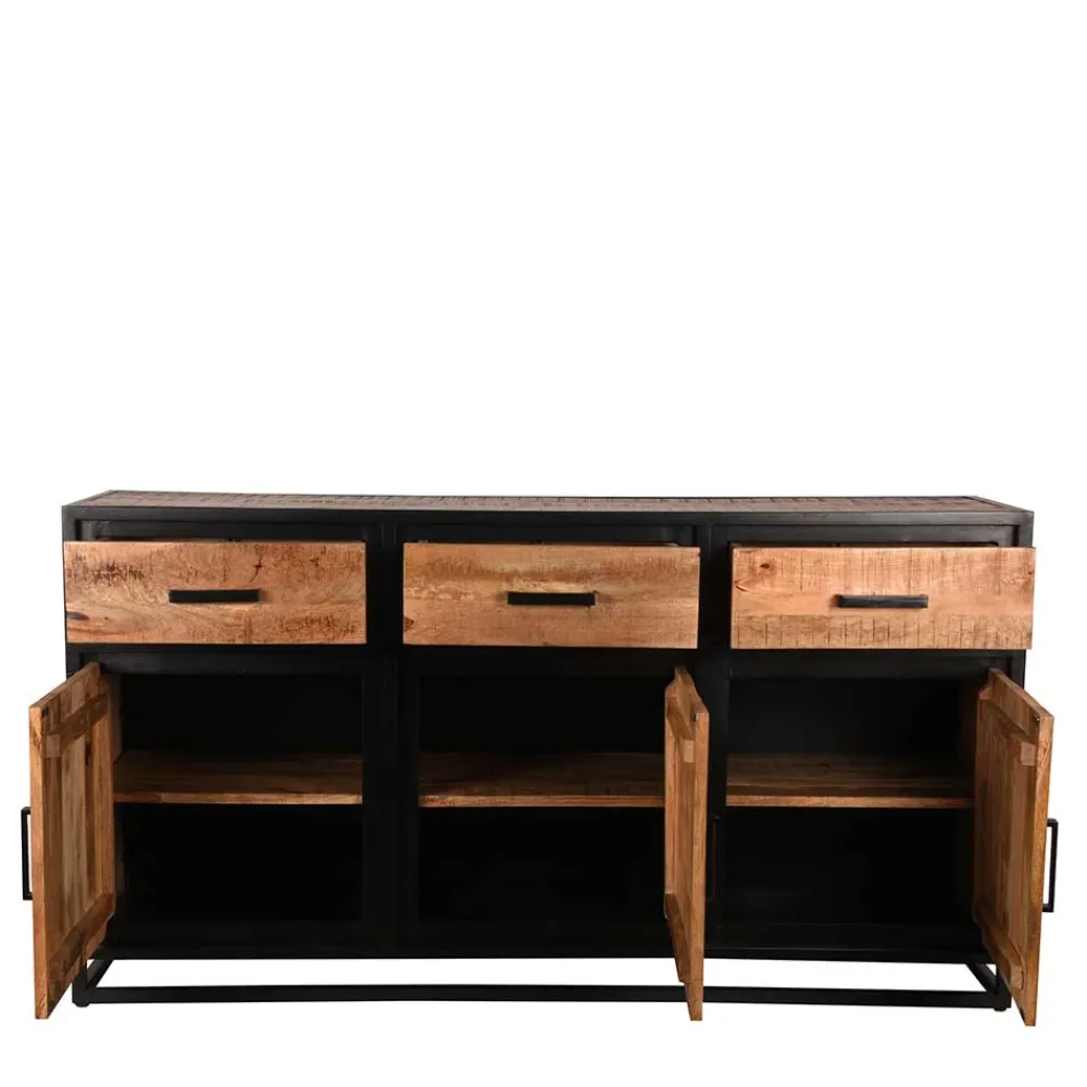Wohnen Sideboards<170x90x45 Industrial Sideboard mit Bügelgestell aus Metall - Piatrasun