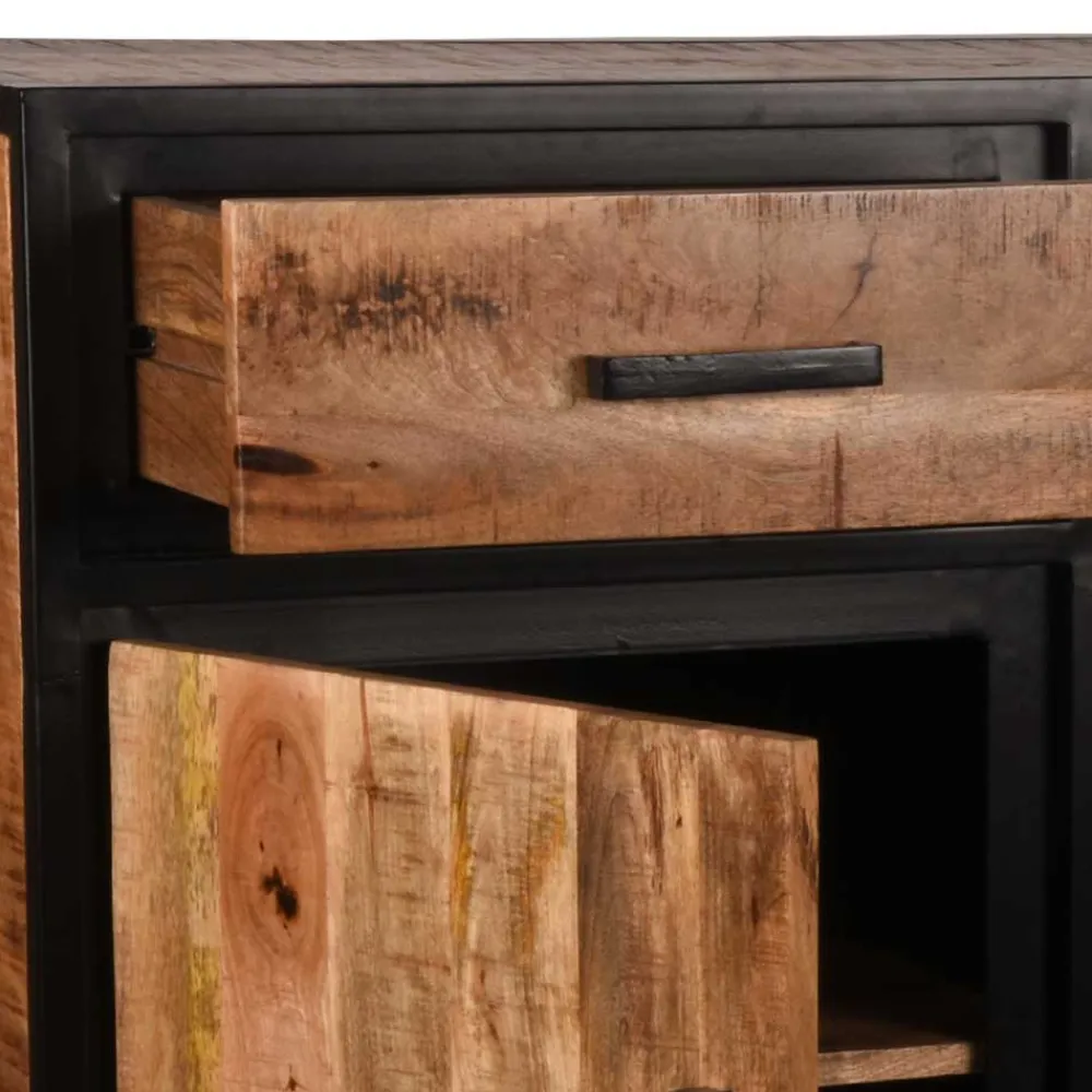Wohnen Sideboards<170x90x45 Industrial Sideboard mit Bügelgestell aus Metall - Piatrasun
