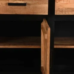 Wohnen Sideboards<170x90x45 Industrial Sideboard mit Bügelgestell aus Metall - Piatrasun