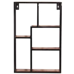 Wohnen Regale<40x60x13 Industrial Wandregal mit 5 Fächern - Mendoza