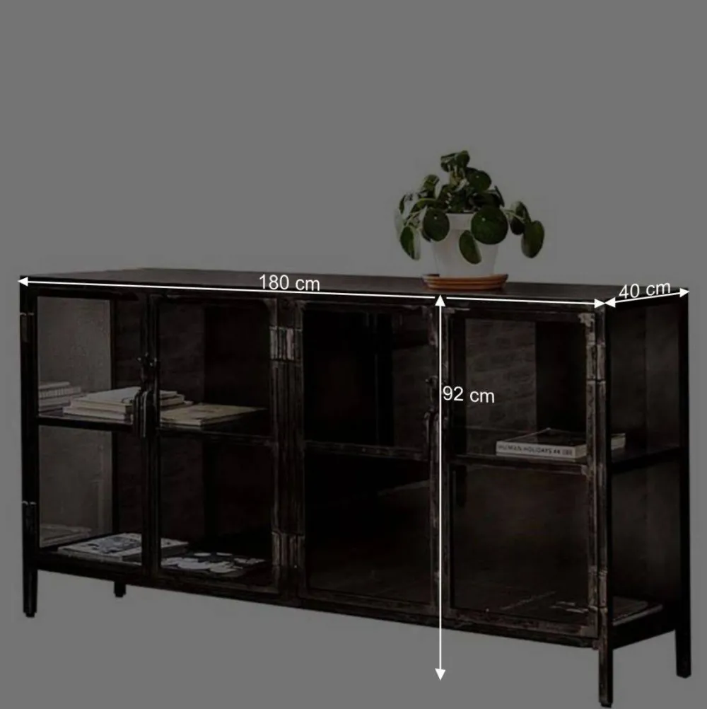 Wohnen Sideboards<180x92x40 Industry Sideboard aus Metallguss - Vatros