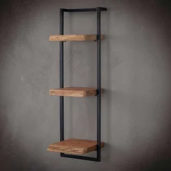 Wohnen Regale<30x100x25 Industry Wandregal mit drei Böden - Ambo