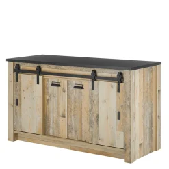 Wohnen Sideboards<161x93x64 Küche Anrichte in Holz verwittert - Garisa