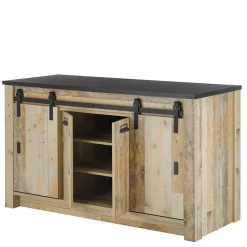 Wohnen Sideboards<161x93x64 Küche Anrichte in Holz verwittert - Garisa