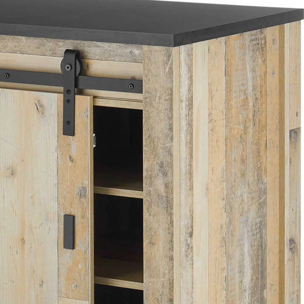 Wohnen Sideboards<161x93x64 Küche Anrichte in Holz verwittert - Garisa