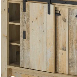 Wohnen Sideboards<161x93x64 Küche Anrichte in Holz verwittert - Garisa