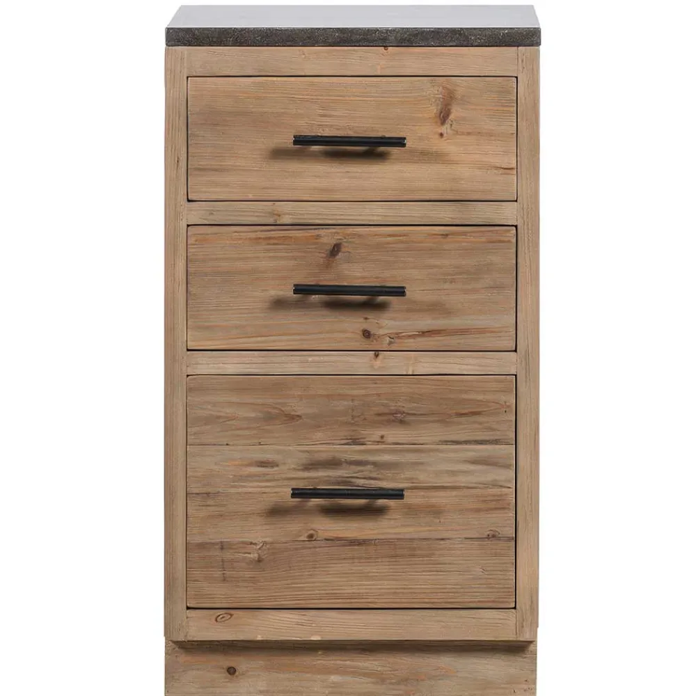 Wohnen Kommoden<50x90x59 Küche Unterschrank mit drei Schubladen - Macsena