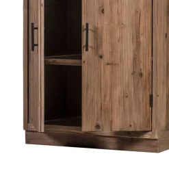 Wohnen Schränke<81x120x59 Küchenschrank mit Steinplatte - Macsena