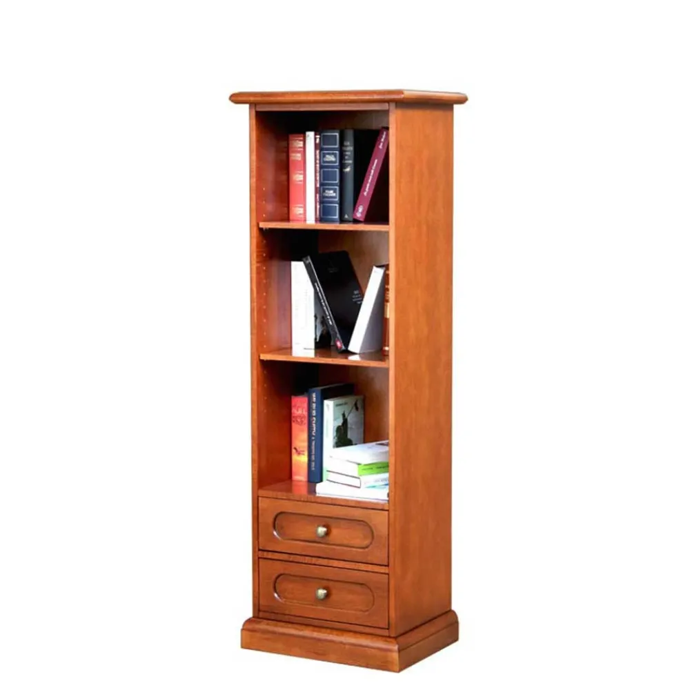 Wohnen Vitrinen<48x136x34 Klassisches Regal mit drei Fächern - Kimms