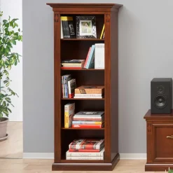 Wohnen Vitrinen<74x184x42 Klassisches Regal mit 5 Fächern - Sienna