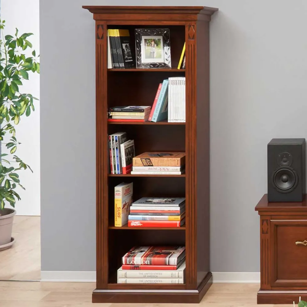 Wohnen Vitrinen<74x184x42 Klassisches Regal mit 5 Fächern - Sienna