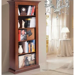 Wohnen Vitrinen<74x184x42 Klassisches Regal mit 5 Fächern - Sienna