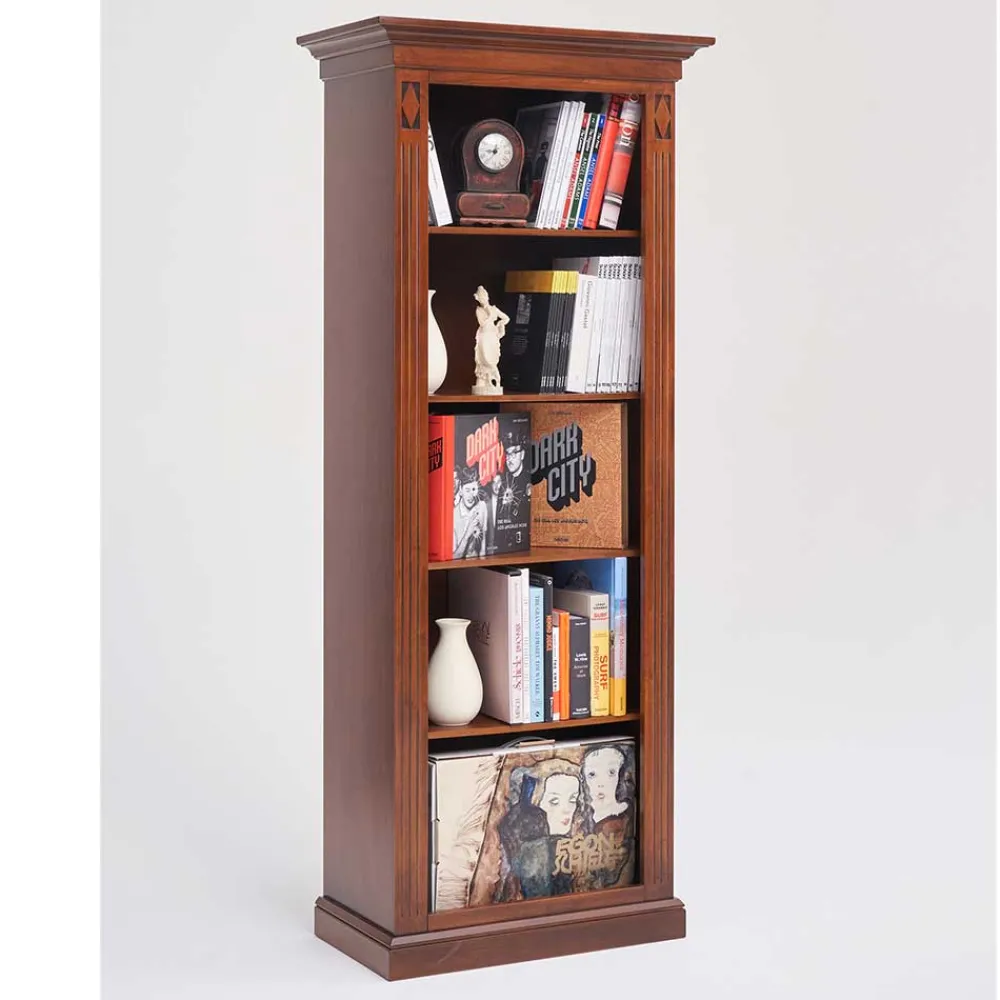 Wohnen Vitrinen<74x184x42 Klassisches Regal mit 5 Fächern - Sienna