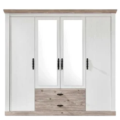 Wohnen Kleiderschränke|Schränke<215x201x60 Kleiderschrank Country Style - Nedita