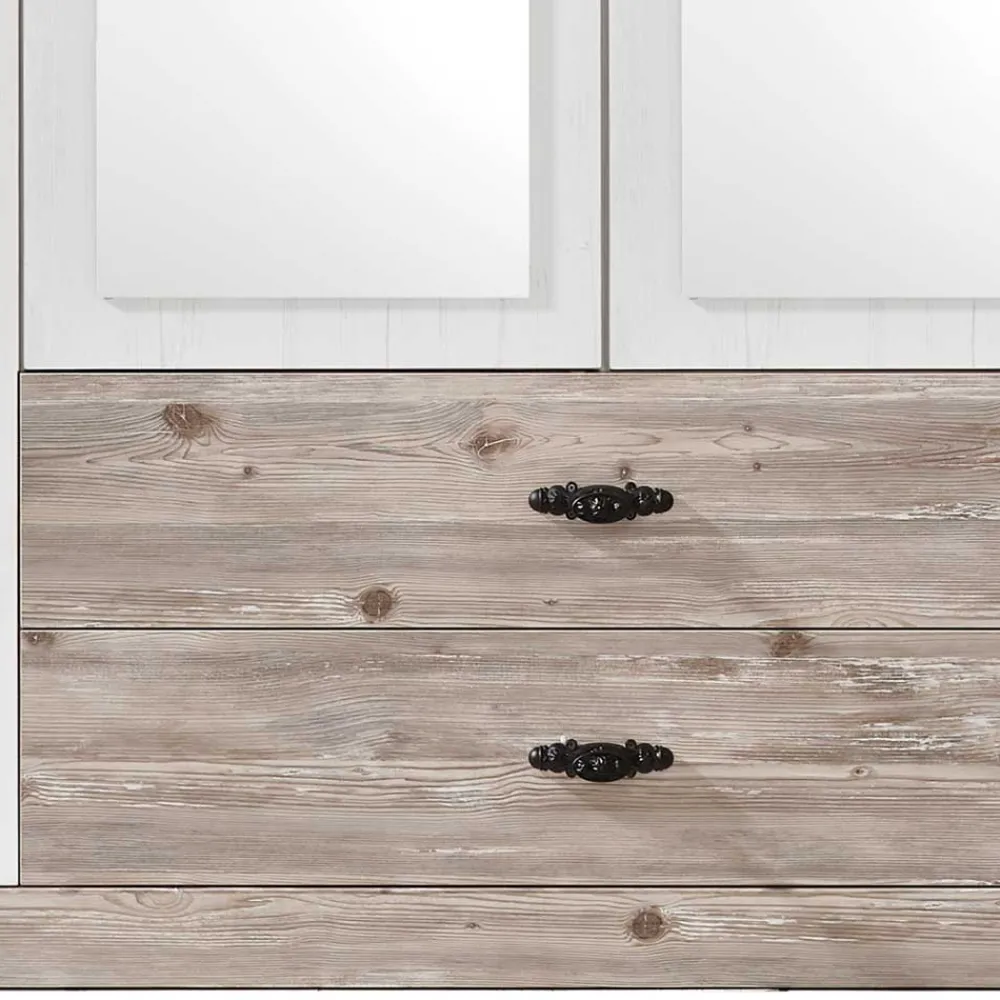 Wohnen Kleiderschränke|Schränke<215x201x60 Kleiderschrank Country Style - Nedita