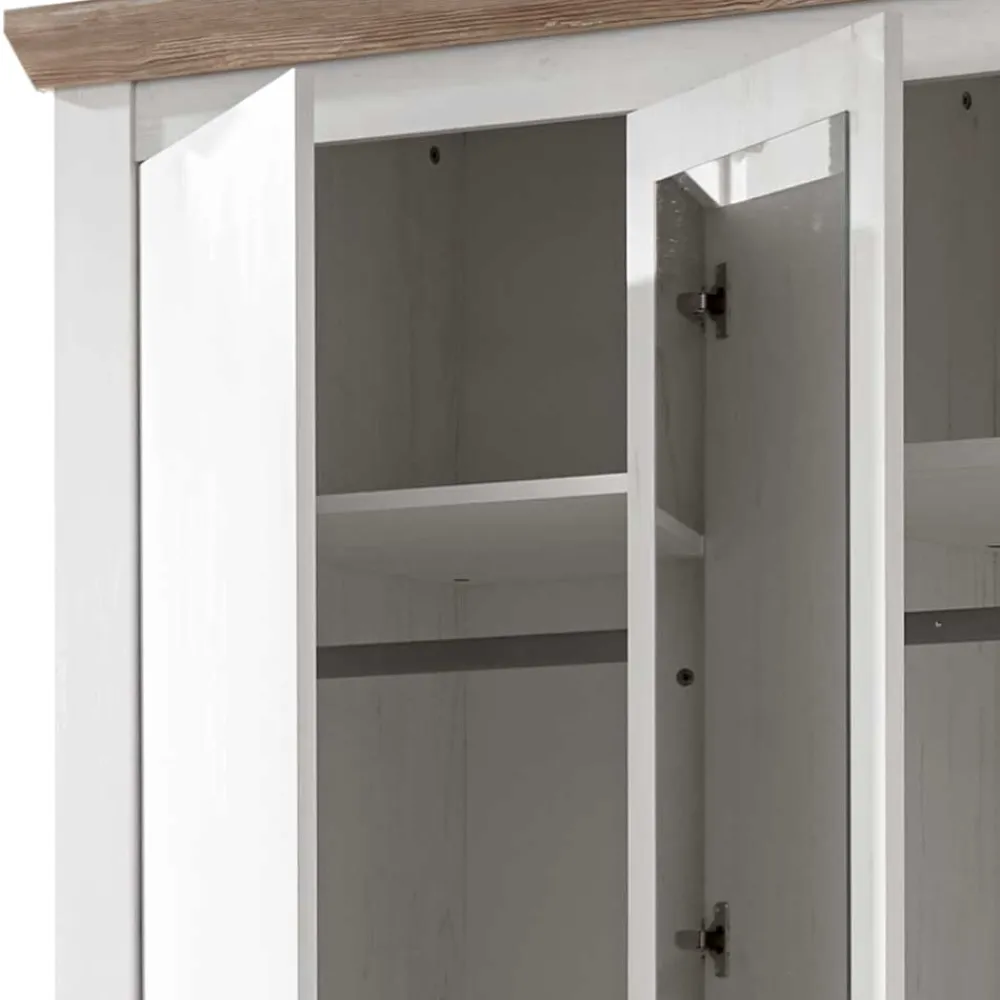 Wohnen Kleiderschränke|Schränke<215x201x60 Kleiderschrank Country Style - Nedita