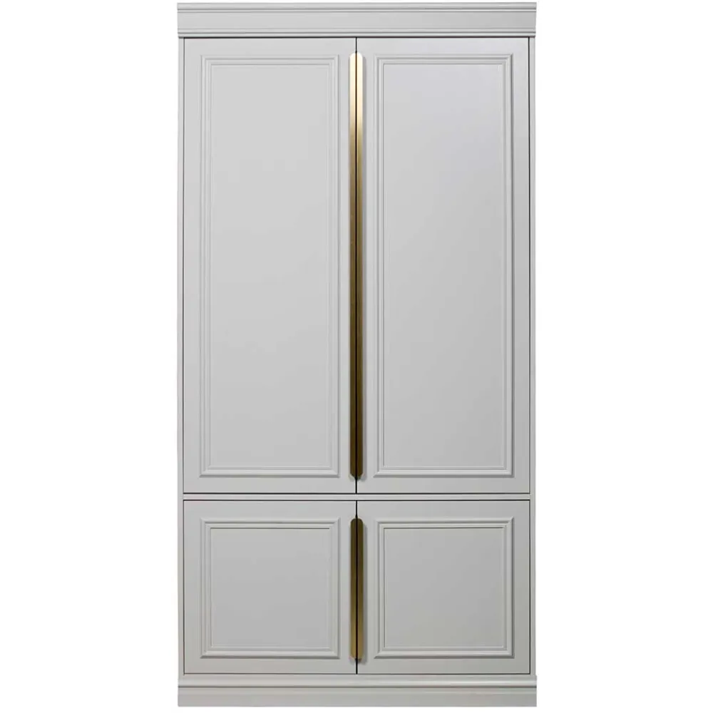 Wohnen Kleiderschränke|Schränke<110x215x62 Kleiderschrank in Hellgrau - Emra