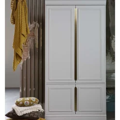 Wohnen Kleiderschränke|Schränke<110x215x62 Kleiderschrank in Hellgrau - Emra