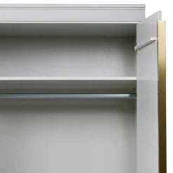 Wohnen Kleiderschränke|Schränke<110x215x62 Kleiderschrank in Hellgrau - Emra