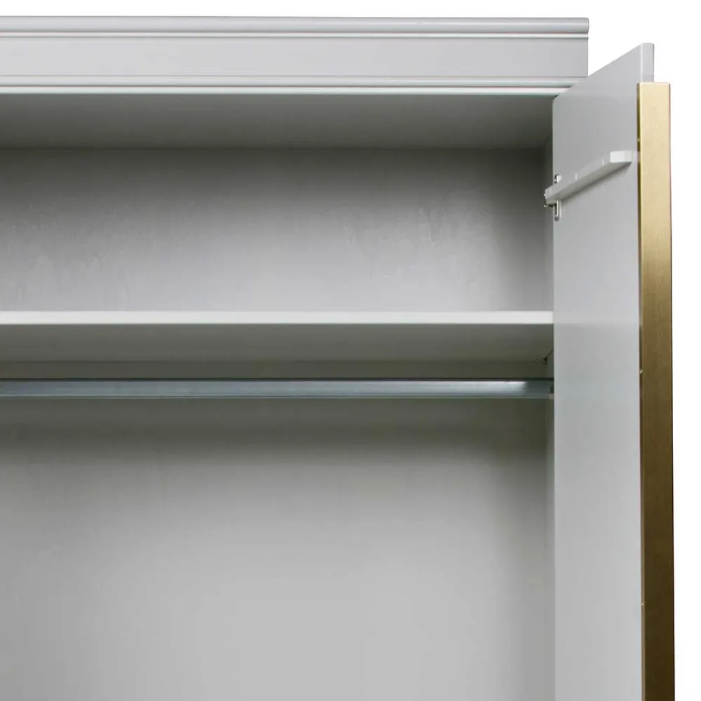 Wohnen Kleiderschränke|Schränke<110x215x62 Kleiderschrank in Hellgrau - Emra