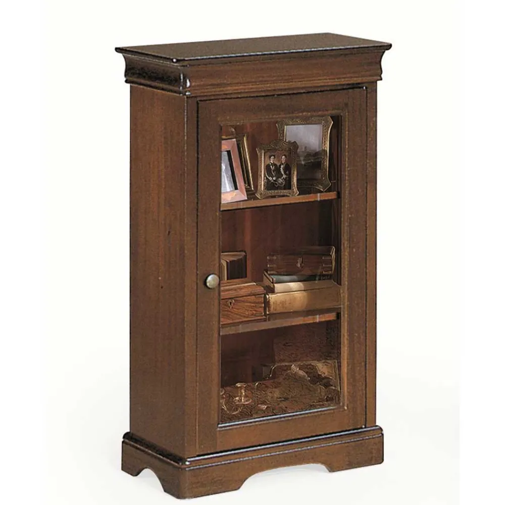 Wohnen Vitrinen<51x92x32 Kleine Vitrine mit einer Glastür - Lemerzi