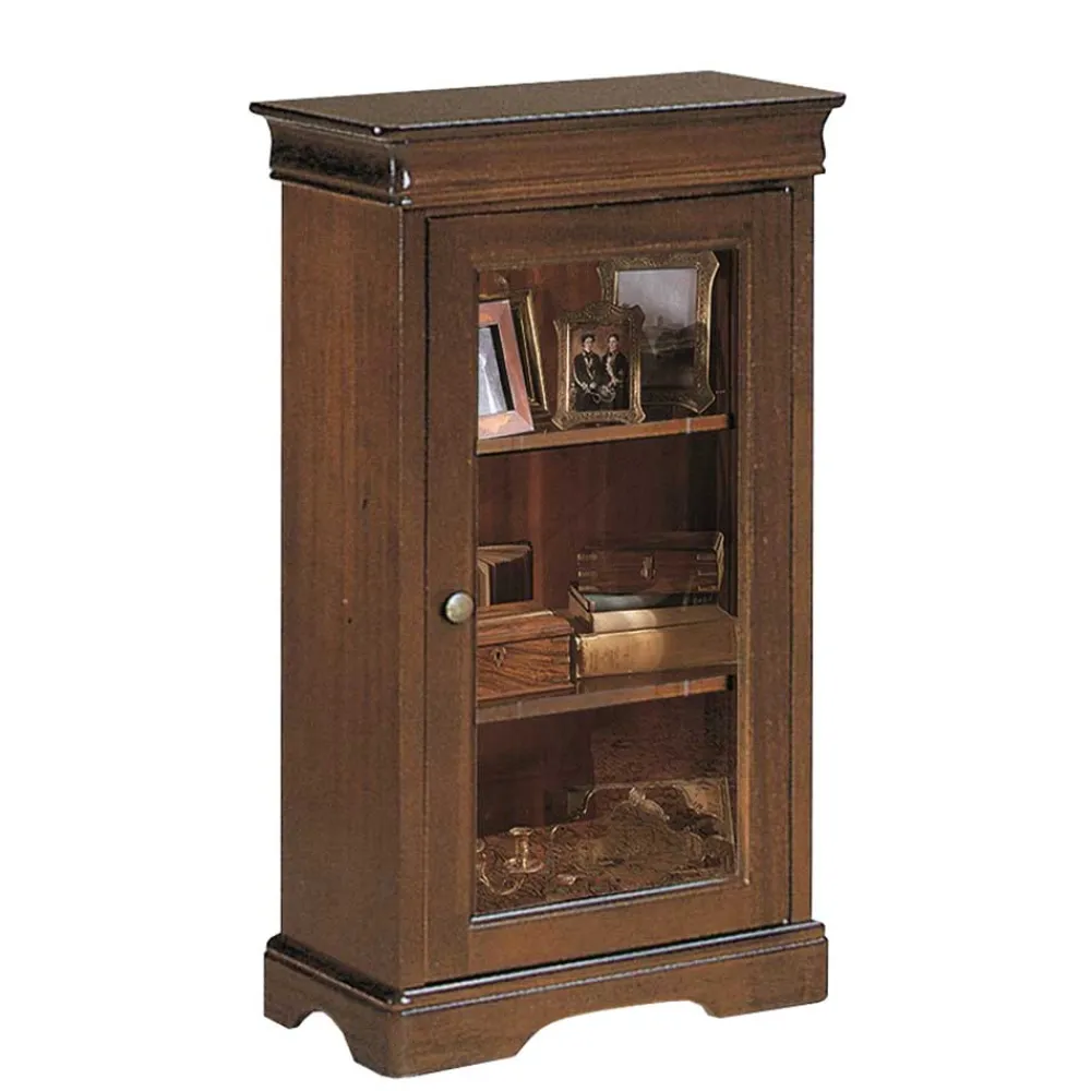 Wohnen Vitrinen<51x92x32 Kleine Vitrine mit einer Glastür - Lemerzi