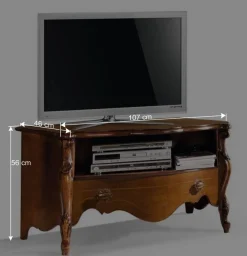 Wohnen Tv & Hifi-Möbel|Lowboards<107x56x46 Kleines TV Lowboard italienisch - Carlenna