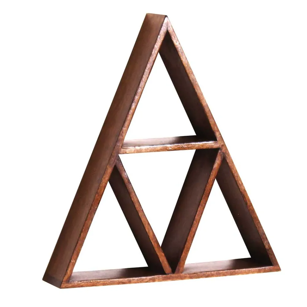 Wohnen Regale<40x45x10 Kleines Wandregal im Dreieck Design - Haveling