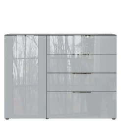 Wohnen Sideboards<134x102x42 Kombi Kommode mit Glas Front - Ruudy