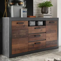 Wohnen Sideboards<153x87x43 Kombi Sideboard mit Sockel - Timuras