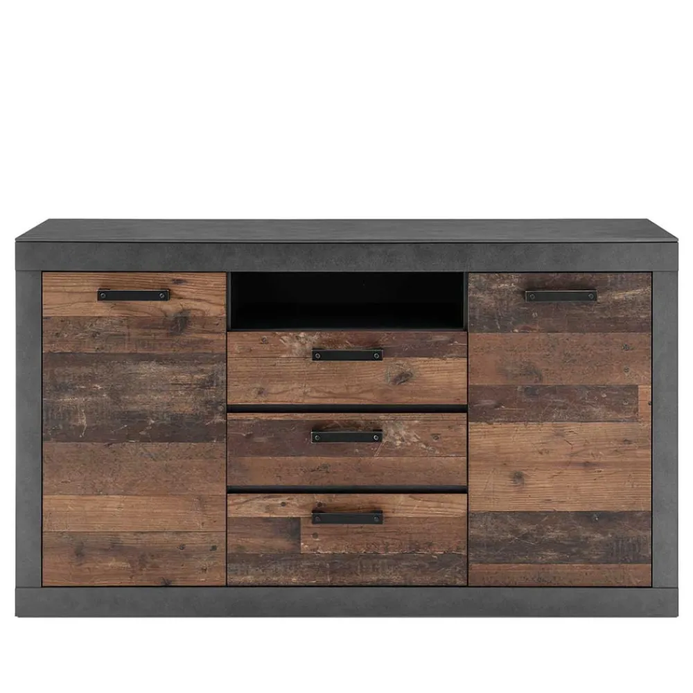 Wohnen Sideboards<153x87x43 Kombi Sideboard mit Sockel - Timuras