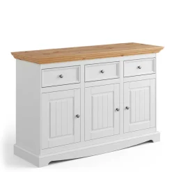 Wohnen Sideboards<130x85x45 Kombi-Kommode im Modern Country Style - Vitablo