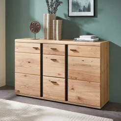 Wohnen Sideboards<134x86x42 Kombi-Kommode teilmassiv - Latenda
